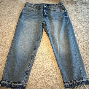 Aeropostale low rise baggy crop jeans